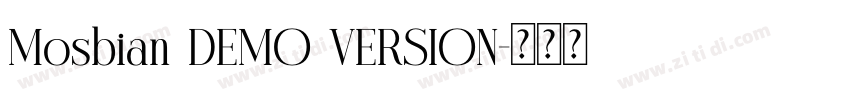 Mosbian DEMO VERSION字体转换